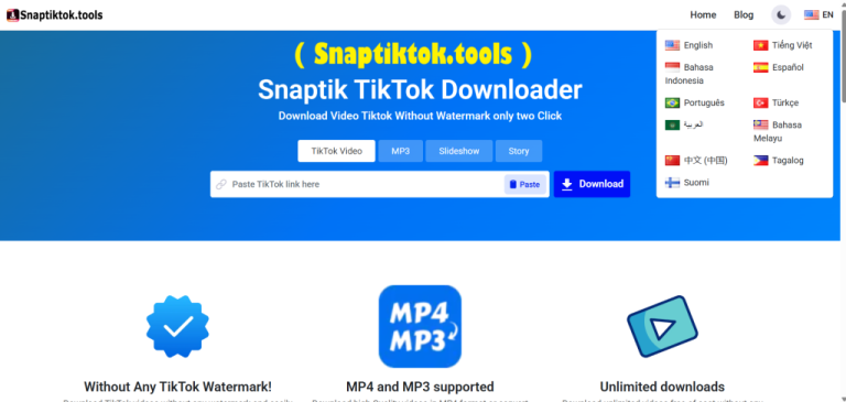 Snaptik – Best App to Download Tiktok Videos