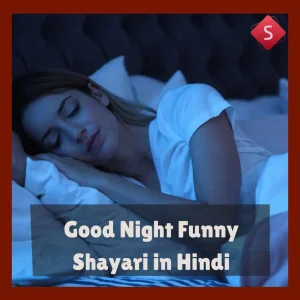 Good Night Funny Shayari in Hindi