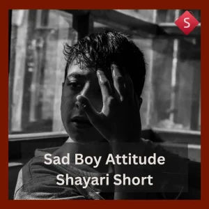Sad Boy Attitude Shayari Short