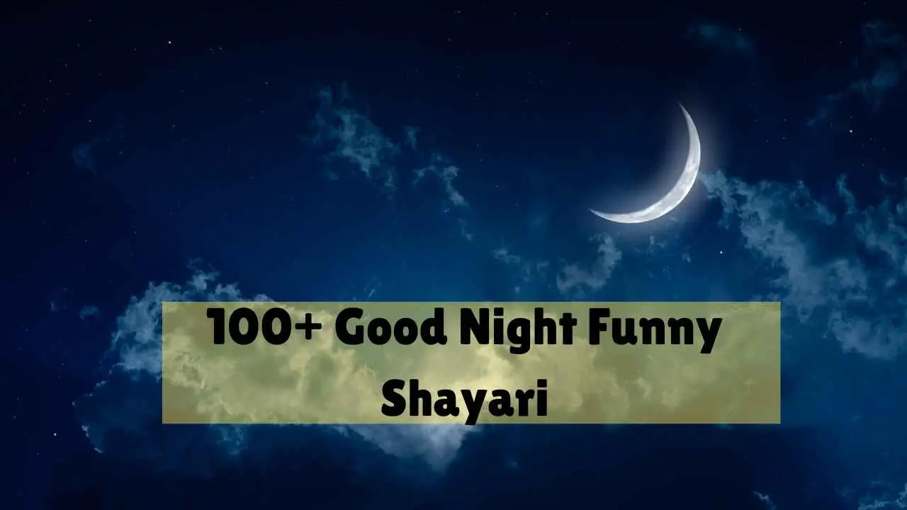good night funny shayari