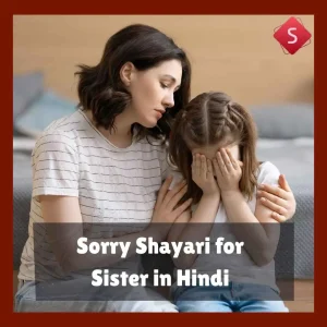 Sorry Shayari for Sister in Hindi