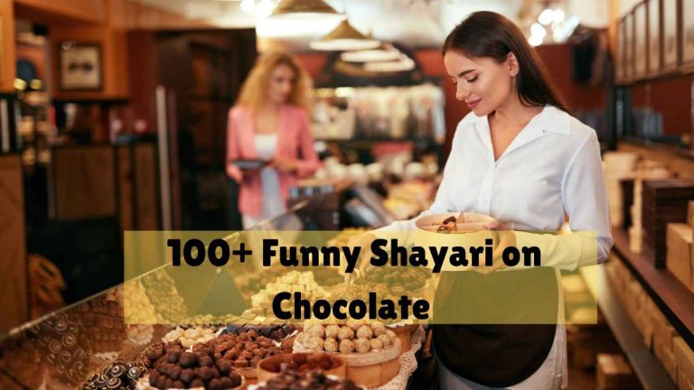 funny shayari on chocolate​